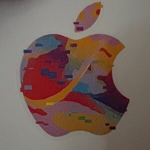 Apple Logo with Multicolor Design